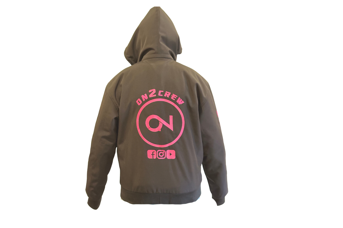 On2Crew 2025 LIMITED Edition Aramid Motorcycle Riding Hoodie - Pink