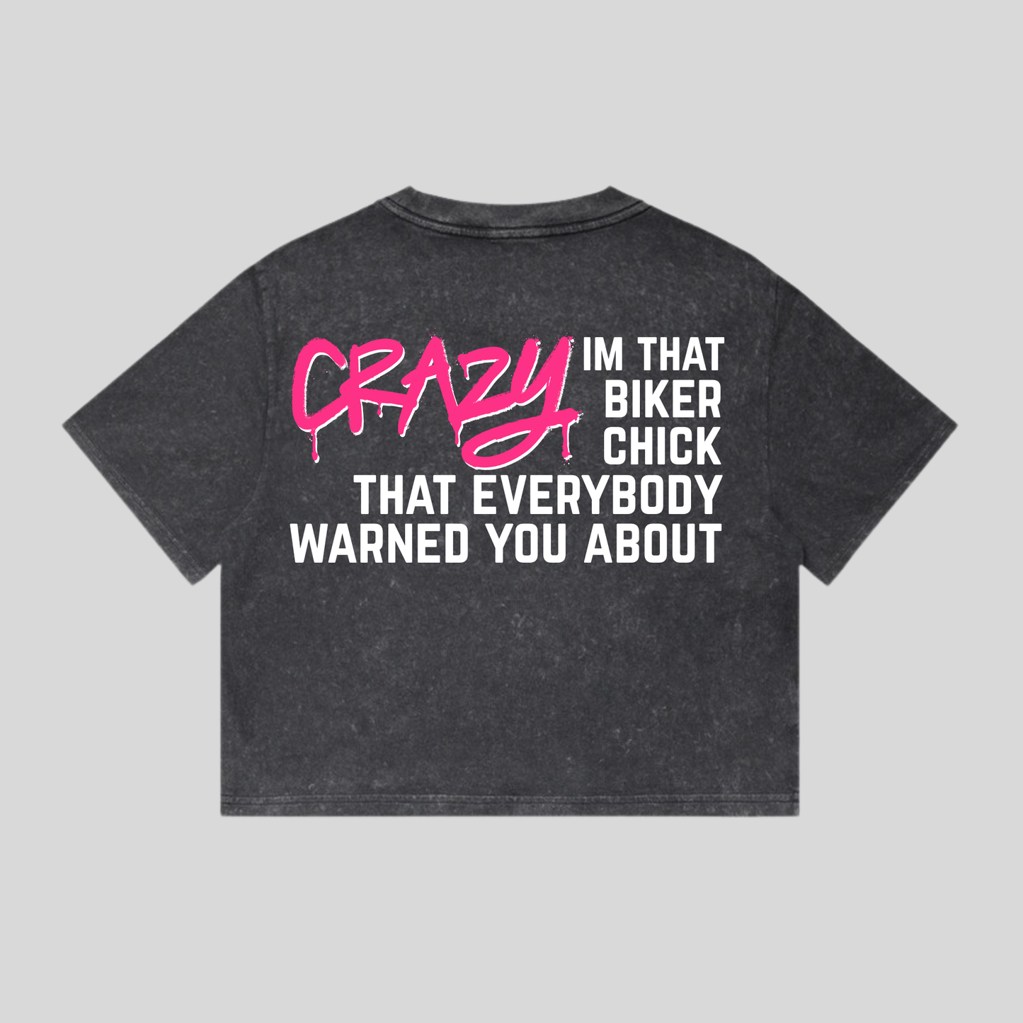 ON2 #BIKERBABES – “CRAZY BIKER CHICK” WOMEN’S TEE
