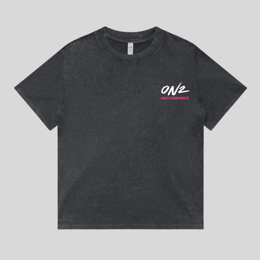 ON2 #BIKERBABES – “CRAZY BIKER CHICK” WOMEN’S TEE