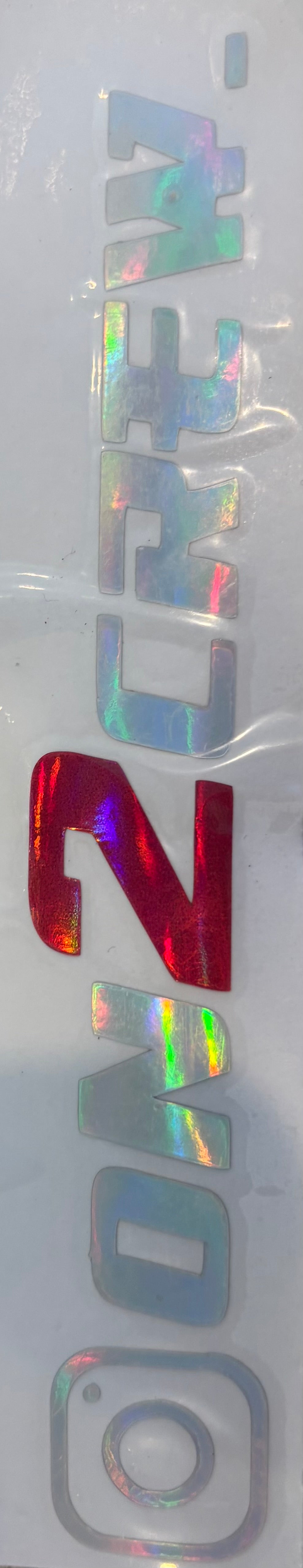 insta on2 holographic sticker