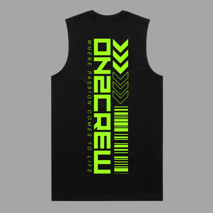 ON2CREW OVERDRIVE TANK – BLACK/LIME