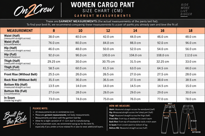 ON2CREW WOMEN’S KEVLAR CARGO PANTS