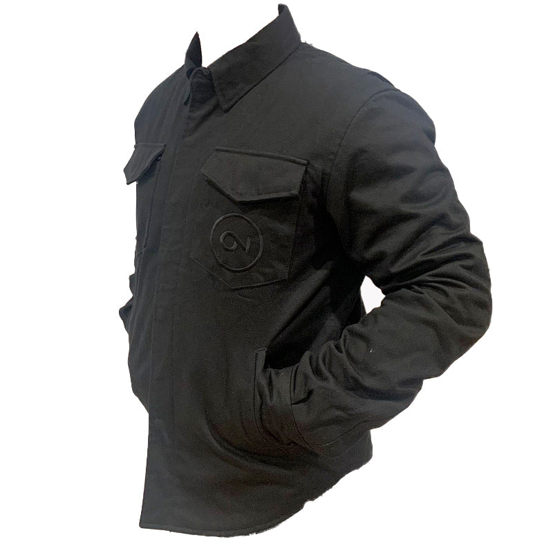 On2Crew Kevlar Denim Collared Shirt - Black