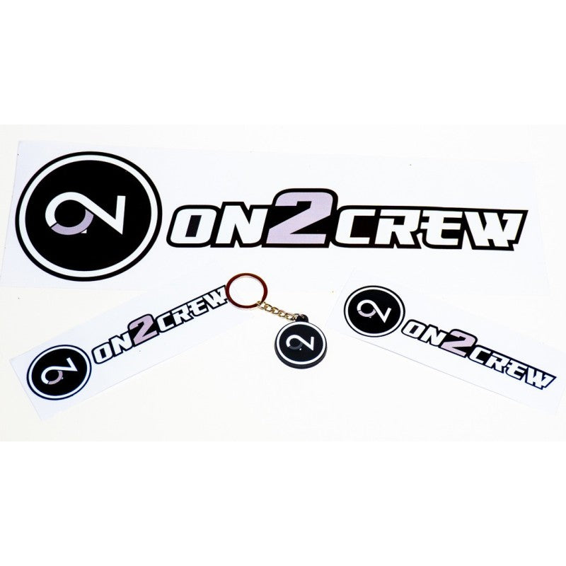 On2Crew Keyring & Decal Pack - Black